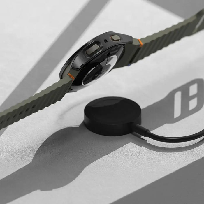 Ringke Slim & Tempered Glass Case + Glass Set for Samsung Galaxy Watch 7 44mm - Black - Cell phone cases