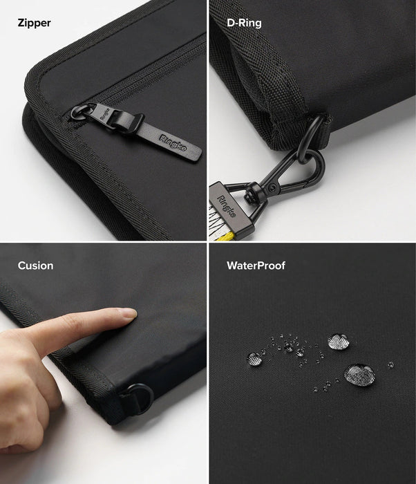 Ringke Smart Zip Pouch for a laptop up to 13’’ with a stand - beige - Laptop bags<<<HurtelXML