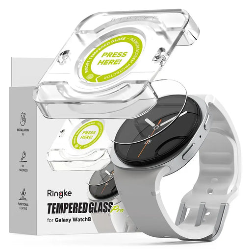 Ringke Tempered Glass Pro 2-pack for Samsung Galaxy Watch 8 40mm - Clear - Cell phone tempered glass<<<HurtelXML