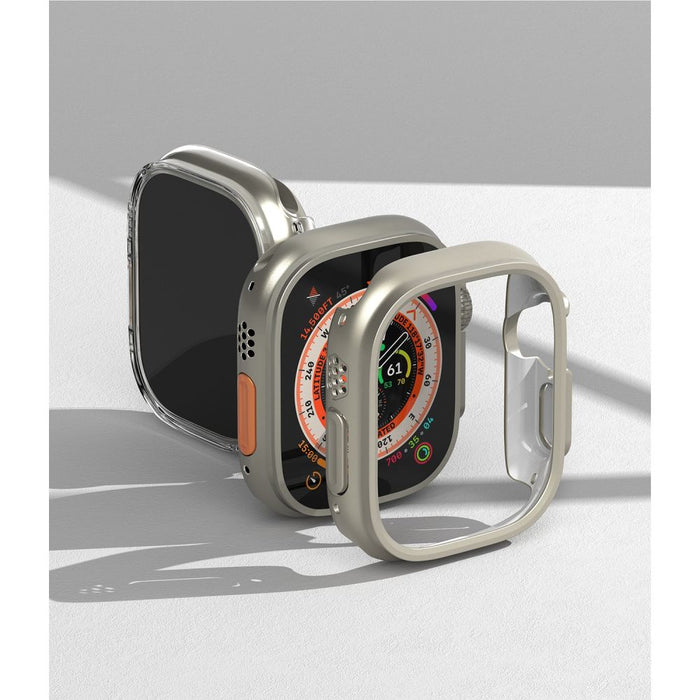 Ringke Slim 2-pack Case for Apple Watch Ultra 1/2 (49mm) - Clear &amp; Titanium