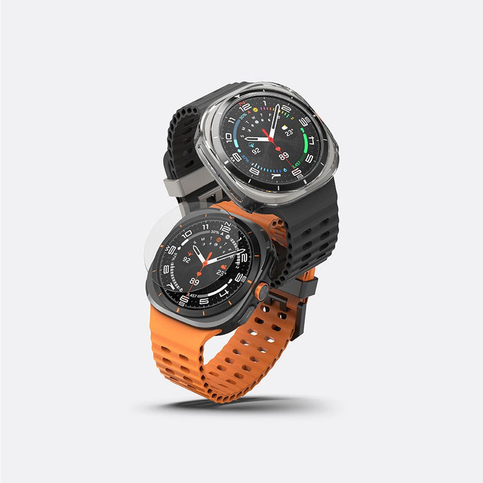 Ringke Slim &amp; Tempered Glass Case + Glass Set for Samsung Galaxy Watch Ultra 47mm - Transparent