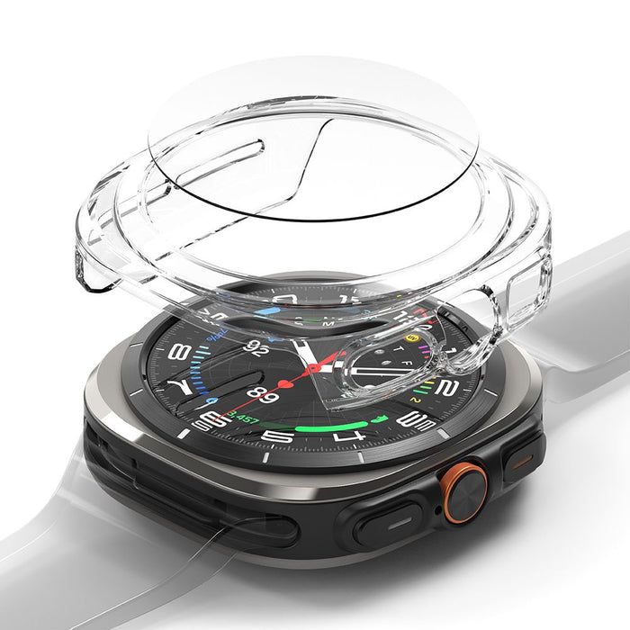 Ringke Slim &amp; Tempered Glass Case + Glass Set for Samsung Galaxy Watch Ultra 47mm - Transparent