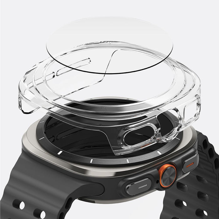 Ringke Slim &amp; Tempered Glass Case + Glass Set for Samsung Galaxy Watch Ultra 47mm - Transparent