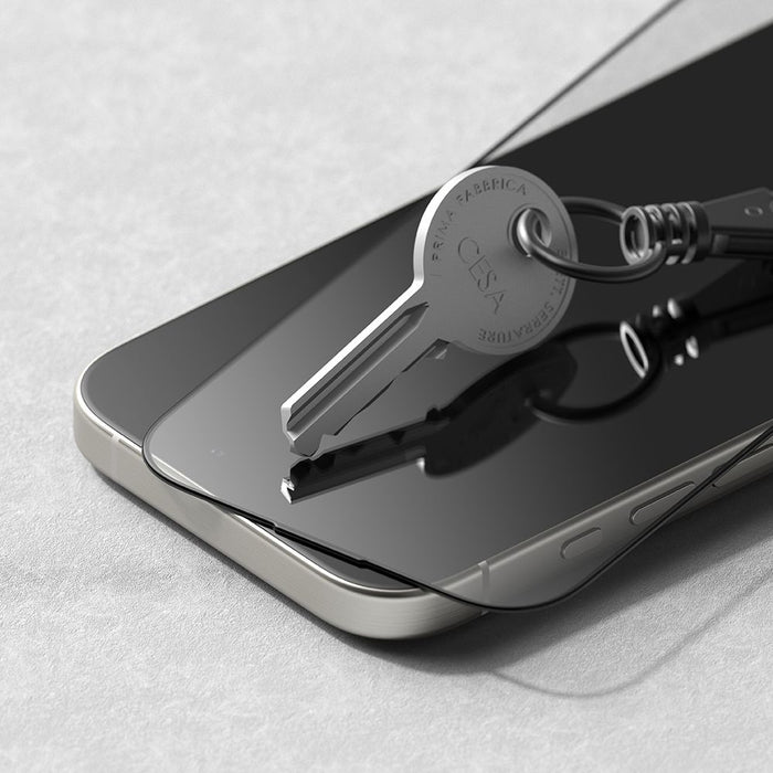 Ringke Easy Slide 2-pack Black Frame Tempered Glass for iPhone 16 Pro Max