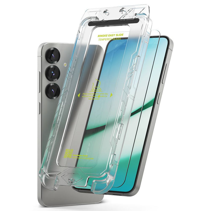 Ringke Easy Slide 2-pack tempered glass for Samsung Galaxy S25