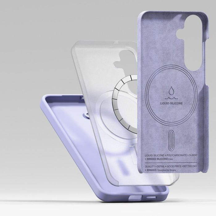 Ringke Silicone MagSafe Case for Samsung Galaxy S25 - Purple