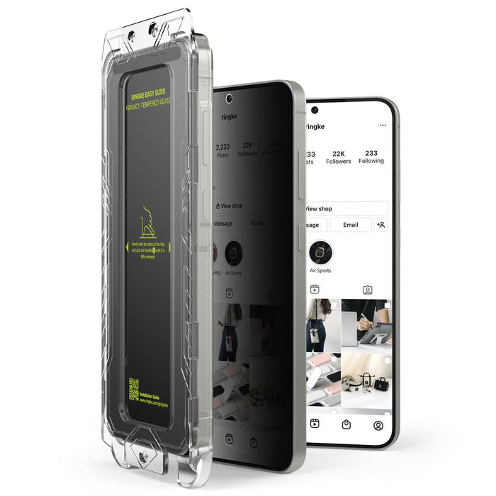 Ringke Easy Slide 2-pack Privacy Glass for Samsung Galaxy S25