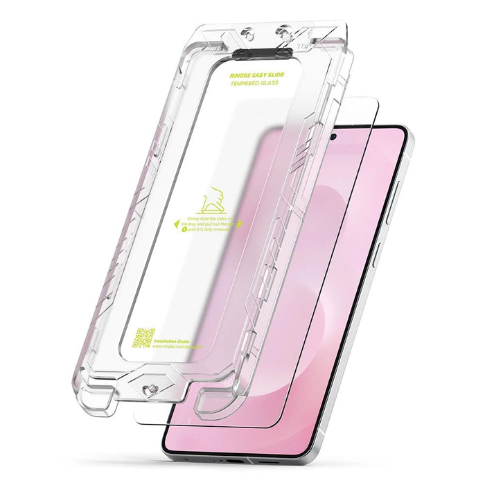 Ringke Easy Slide 2-pack tempered glass for Samsung Galaxy S25 Edge - transparent