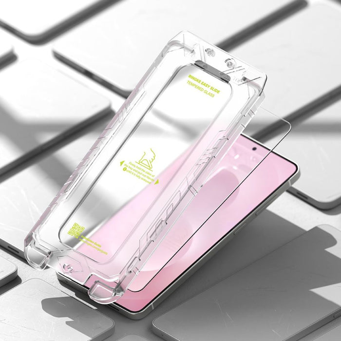 Ringke Easy Slide 2-pack tempered glass for Samsung Galaxy S25 Edge - transparent