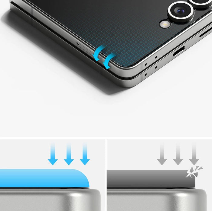 Ringke Protector Pro 3-in-1 Protective Set for Samsung Galaxy Z Flip 7 - Transparent