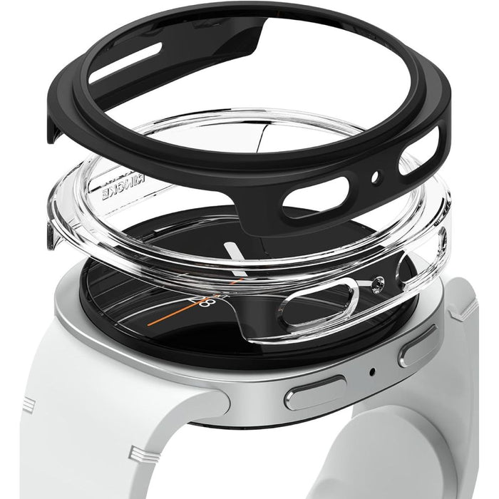 Ringke Slim 2-pack Case for Samsung Galaxy Watch 8 44mm - Transparent-Matte Black