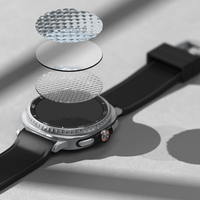 Ringke Tempered Glass Pro 2-pack for Samsung Galaxy Watch 8 46mm - transparent