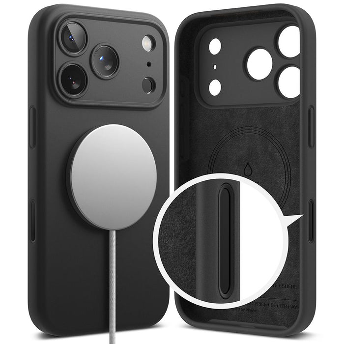 Ringke Silicone Magnetic MagSafe Case for iPhone 17 Pro Max - Black