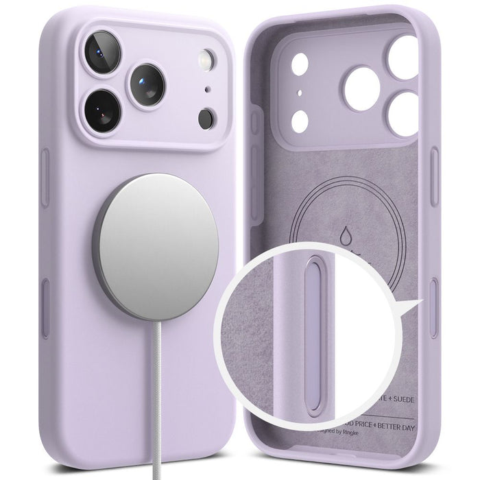Ringke Silicone Magnetic MagSafe Case for iPhone 17 Pro Max - Purple