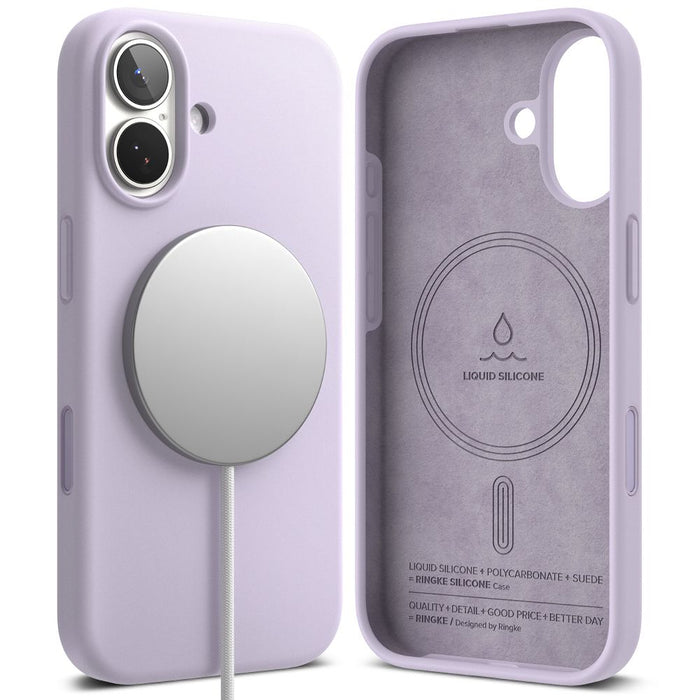 Ringke Silicone Magnetic MagSafe Case for iPhone 17 - Purple