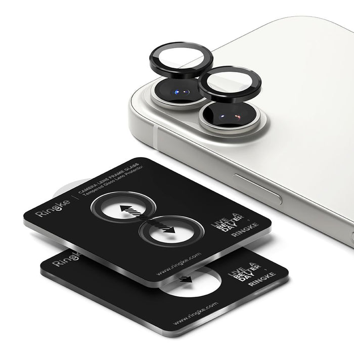 Ringke Camera Frame Protector 2-pack for iPhone 17 - Black