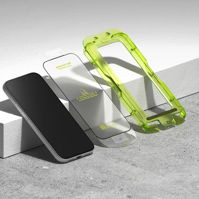 Ringke Easy Slide 2-pack tempered glass for iPhone 17 Pro Max - black