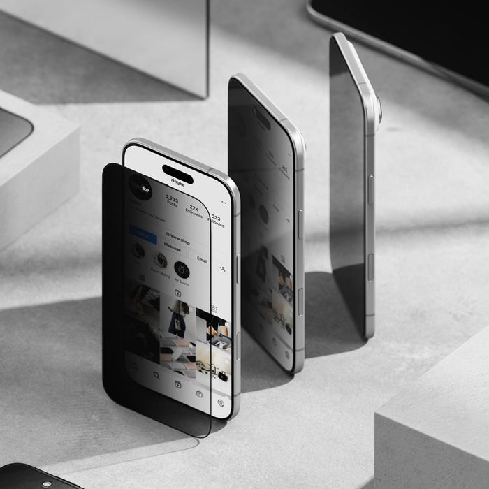 Ringke Easy Slide 2-pack Privacy Glass for iPhone 17 Air - Black
