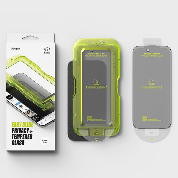 Ringke Easy Slide 2-pack Privacy Glass for iPhone 17 Air - Black