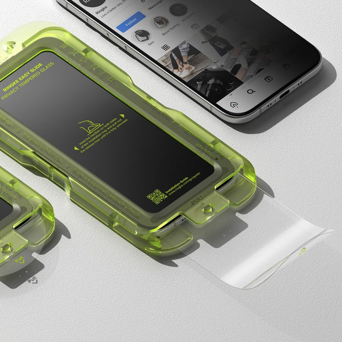 Ringke Easy Slide 2-pack Privacy Glass for iPhone 17 Air - Black