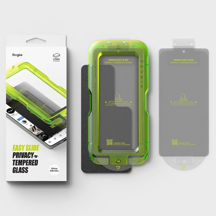 Ringke Easy Slide Privacy Tempered Glass 2-Pack for Samsung Galaxy S26 Ultra