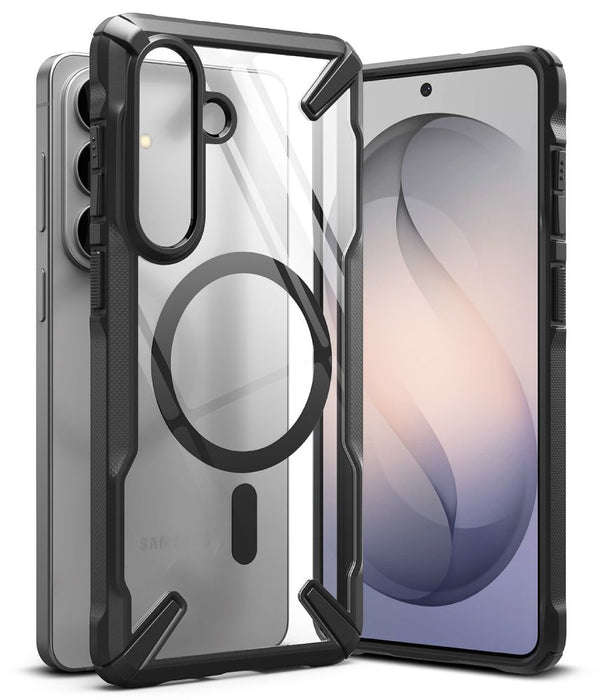 Ringke Fusion X Magnetic MagSafe Case for Samsung Galaxy S26+ - Clear Black