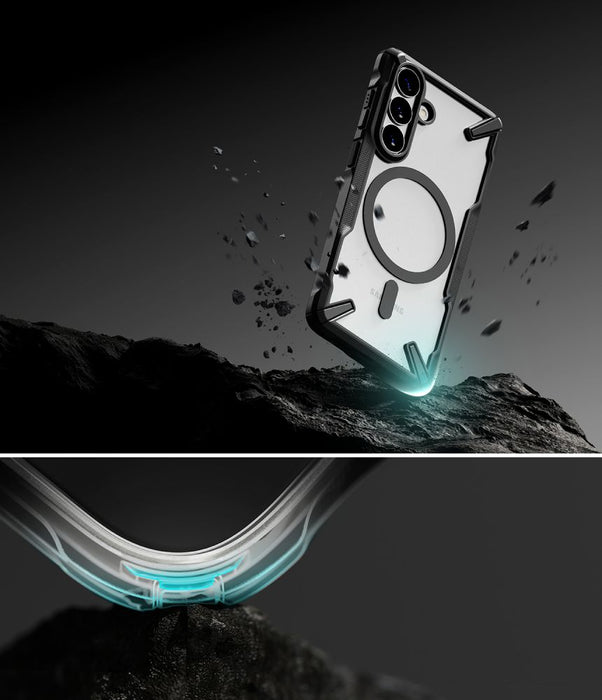 Ringke Fusion X Magnetic MagSafe Case for Samsung Galaxy S26 - Clear Black