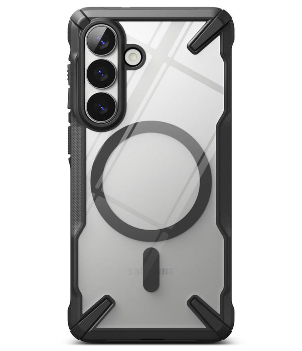 Ringke Fusion X Magnetic MagSafe Case for Samsung Galaxy S26 - Clear Black