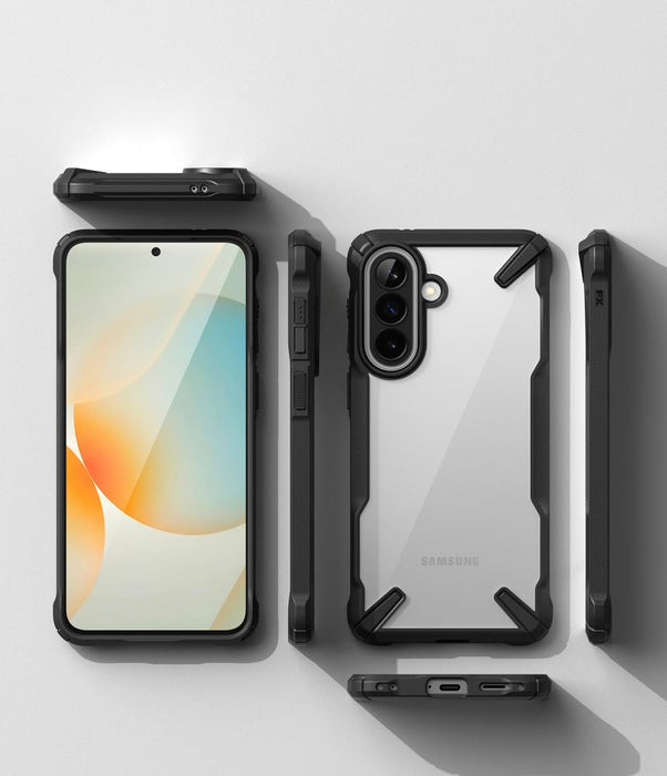 Ringke Fusion X Case for Samsung Galaxy A57 5G - Clear and Black