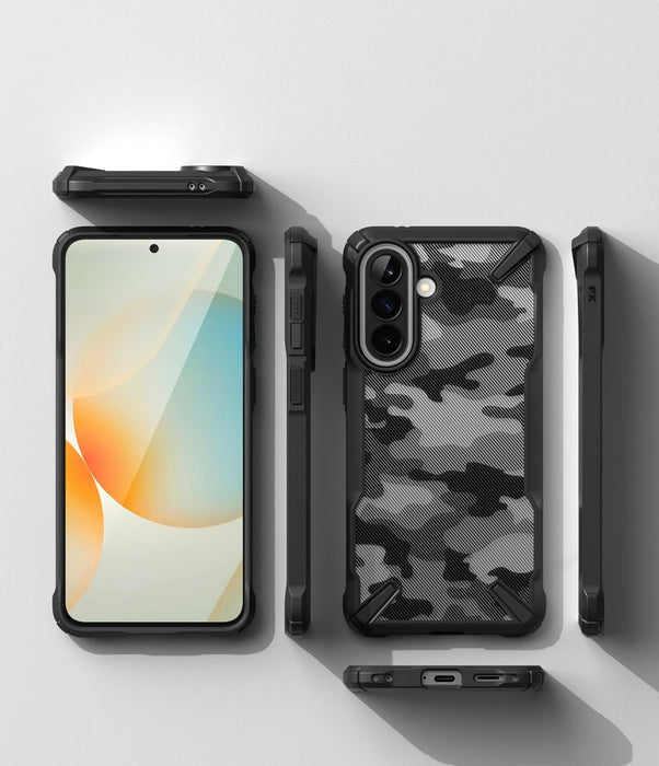 Ringke Fusion X Case for Samsung Galaxy A57 5G - Black and Gray