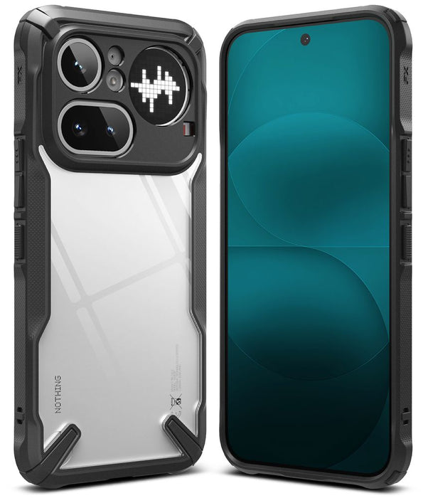 Ringke Fusion X case for Nothing Phone 4A Pro - transparent and black