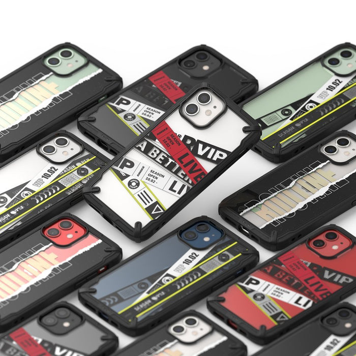 Ringke Fusion X Design durable PC Case with TPU Bumper for iPhone 12 mini black (Routine) (XDAP0020)