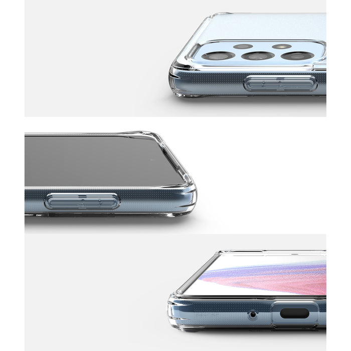 Ringke Fusion Matte tpu case with a translucent Samsung Galaxy A73 gel frame