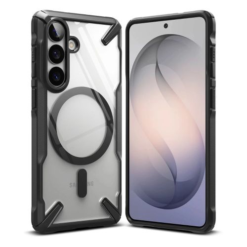 Ringke Fusion X Magnetic MagSafe Case for Samsung Galaxy S26 - Clear Black