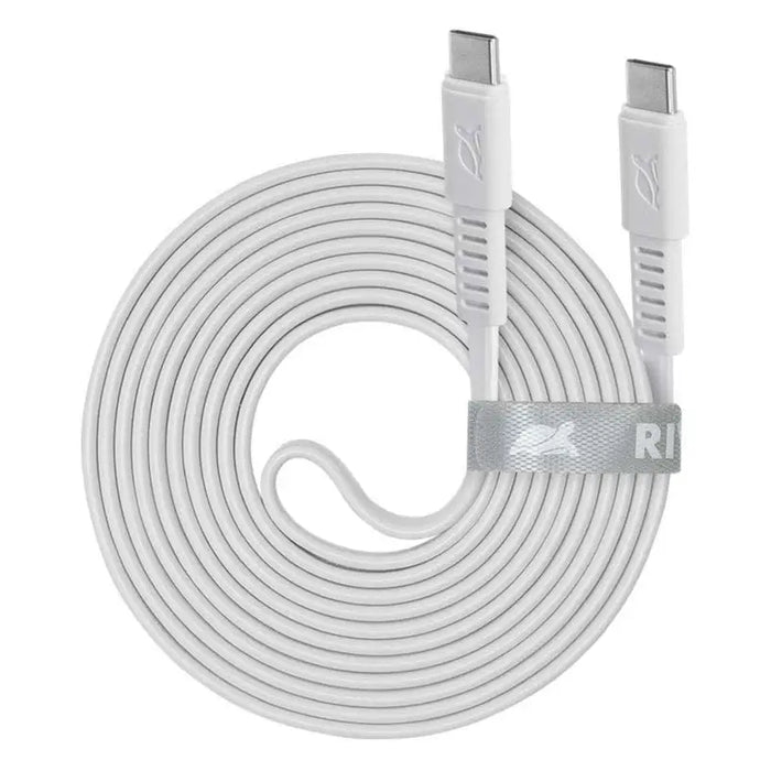 RIVA CASE TYPE-C TO TYPE-C 2.1 m WHITE - Зарядни устройства<<<Батерии и фенери<<<Осветление<<<Praktiker&&&Аксесоари за