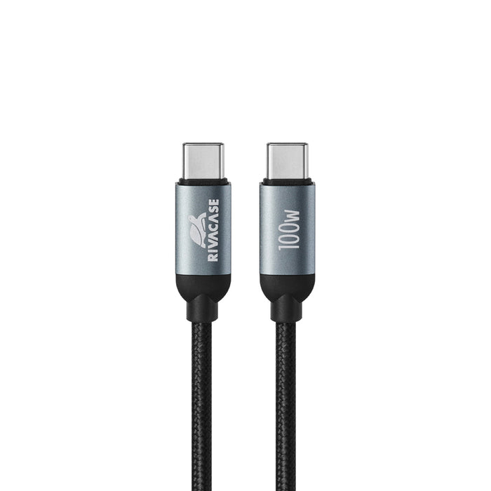 Cable RIVACASE USB-C 1.2 m 100W PS6115 BK12