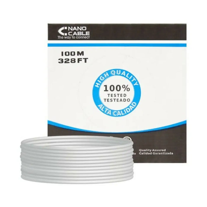 RJ45 CAT 5e UTP Cable NANOCABLE 10.20.0302-FLEX Grey 100 m - Компютър Кабели и адаптери<<<Компютри|
