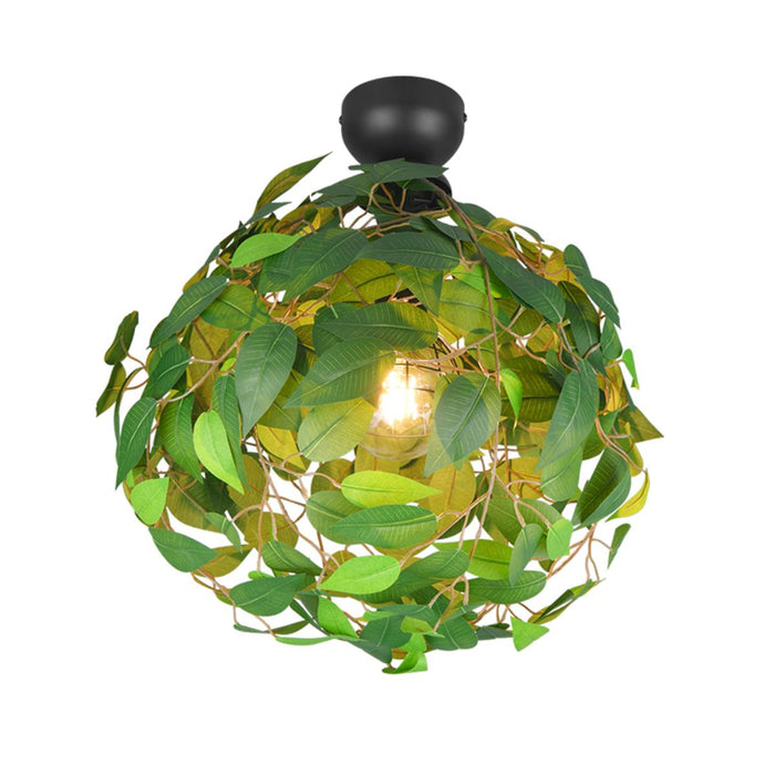 CEILING LEAVY 1XE27 SYNTHETIC GREEN