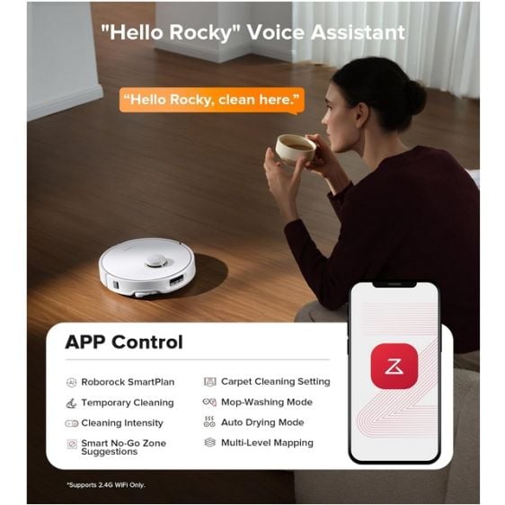 Robot vacuum cleaner Roborock QRevo Edge 5V1, Black