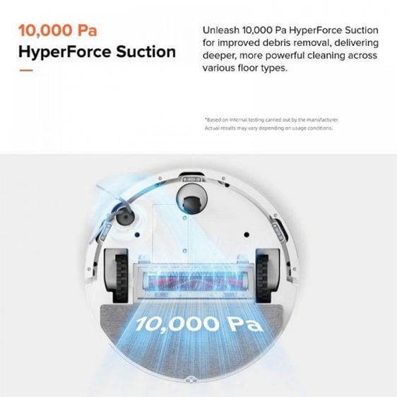 Roborock Q10 PF+ robot vacuum cleaner, white