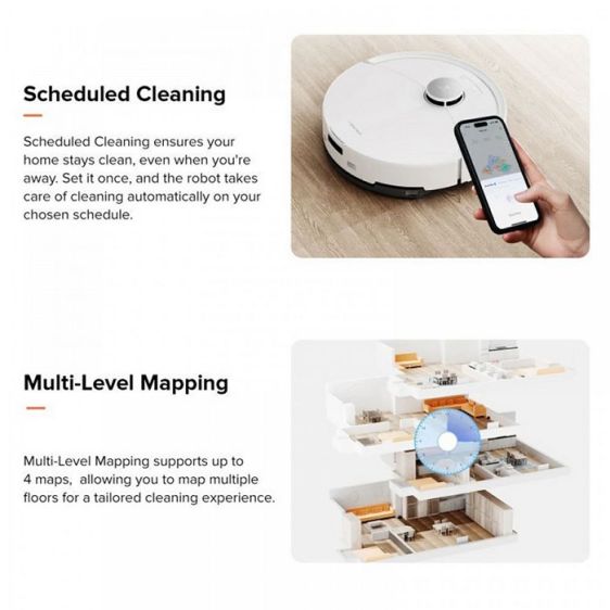 Roborock Q10 PF+ robot vacuum cleaner, white
