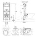 ROCA HEBE BUILT-IN STRUCTURE KIT - Структури и комплекти за вграждане<<<Санитарна керамика и