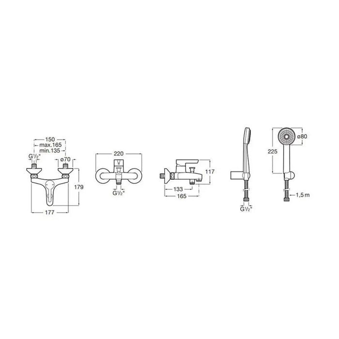 ROCA SAONA MIXER - Смесители<<<Смесители и душове<<<Баня<<<Praktiker&&&Единични смесители<<<Смесители и