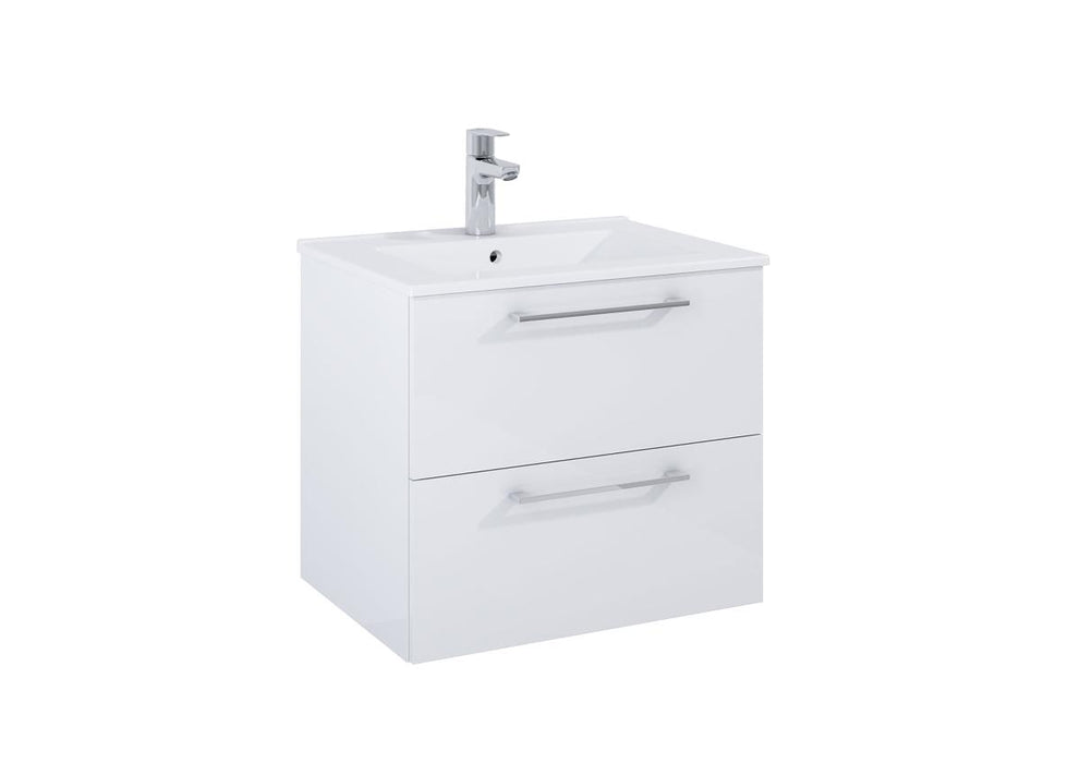 LOWER BATHROOM CABINET UNIK 60 WHITE GLOSS