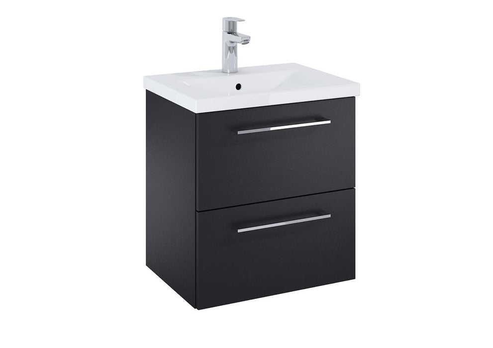 BATHROOM BASE CABINET UNIK 50 BLACK MAT