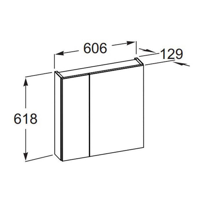 BATHROOM CABINET WITH MIRROR ROCA VICTORIA