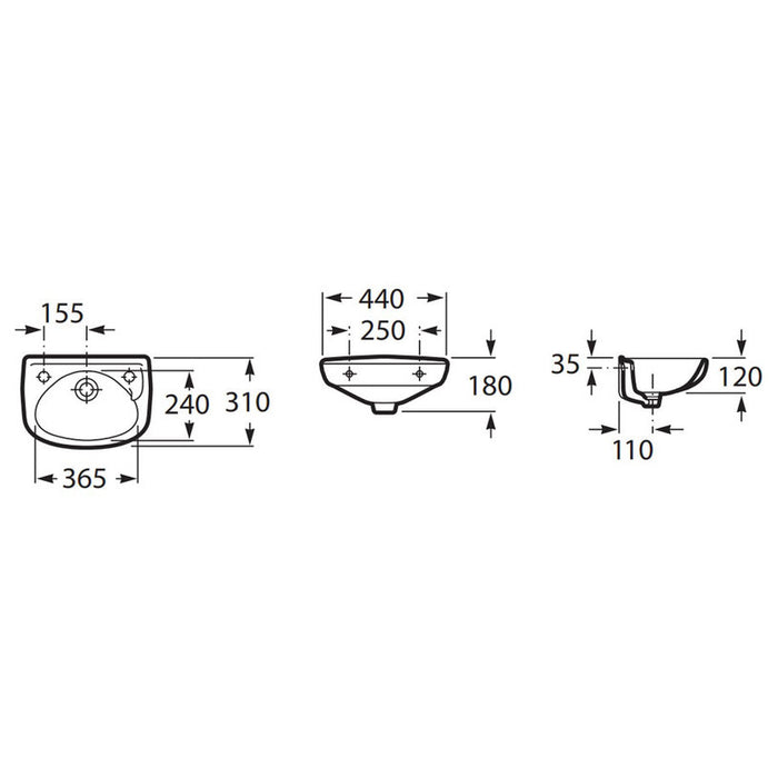 ROCA IBIS WASHBASIN