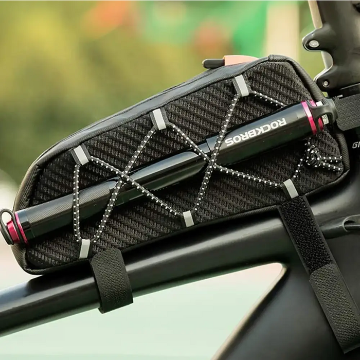 Rockbros 039BK bicycle frame bag 1 l with braid - black - Sport products<<<HurtelXML&&&Bags