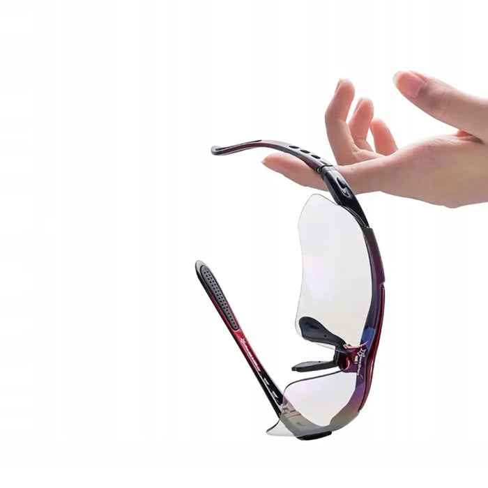 Rockbros 10001 polarizing cycling glasses - black and red - Sport products<<<HurtelXML