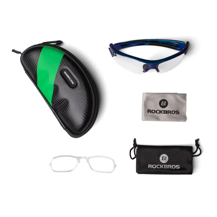Rockbros 10069 photochromic UV400 cycling glasses - blue - Sport products<<<HurtelXML&&&GlassesSIR-OKU<<<Bicycles
